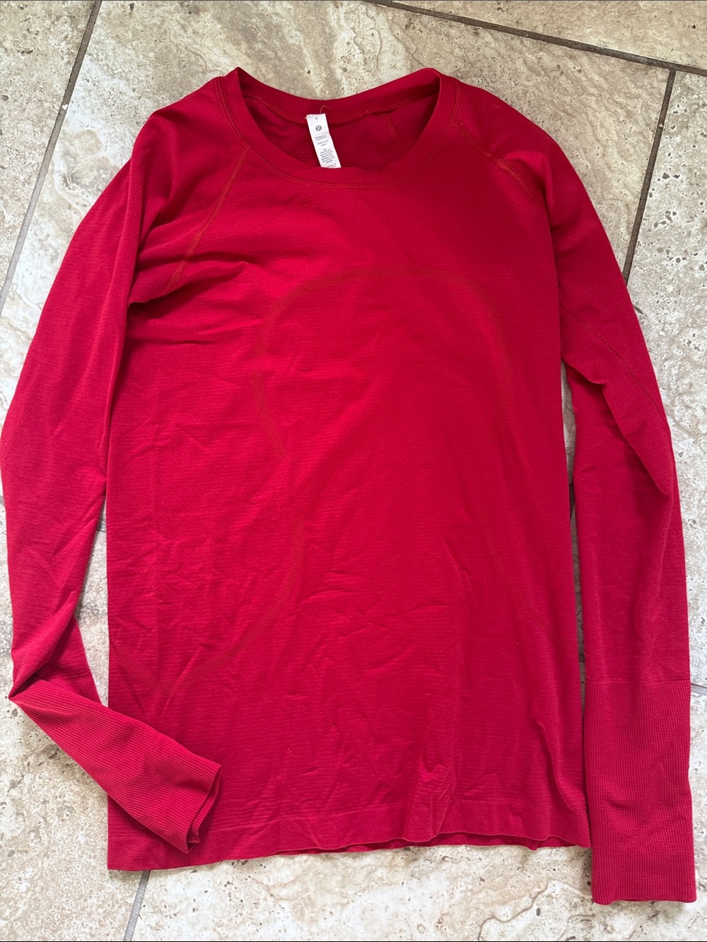 lululemon athletica  Long-Sleeve Crew —  Red